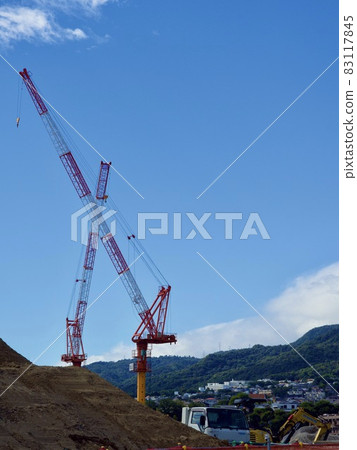 Crane image material Crane image material 83117845
