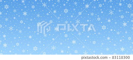 Merry Christmas with snowflakes and snowfall background Merry Christmas with snowflakes and snowfall background 83118300