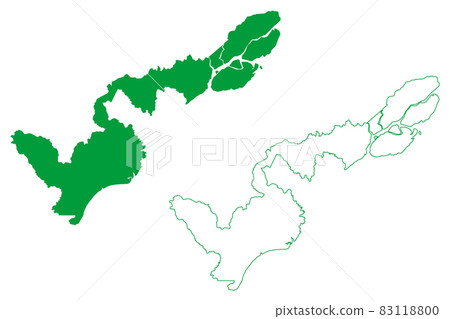 Macapa municipality (Amapa state, Municipalities of Brazil, Federative Republic of Brazil) map vector illustration, scribble sketch Macapa map Macapa municipality (Amapa state, Municipalities of Brazil, Federative Republic of Brazil) map vector illustration, scribble sketch Macapa map 83118800