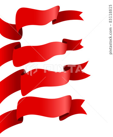 Red ribbons sets isolated, Suitable for marketing, holiday, and other. Vector illustration Red ribbons sets isolated, Suitable for marketing, holiday, and other. Vector illustration 83118815