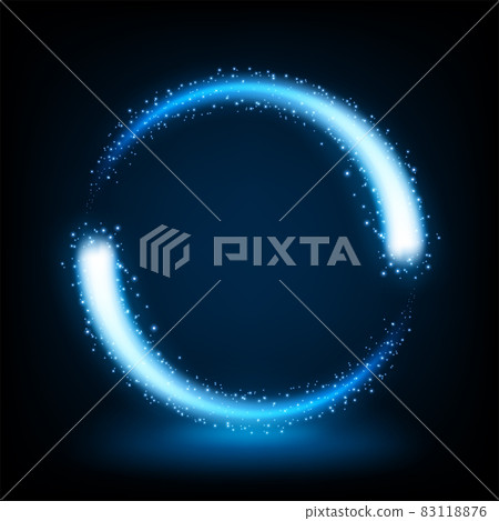 Rotating blue light shiny with sparkles, Suitable for product advertising, product design, and other. Rotating blue light shiny with sparkles, Suitable for product advertising, product design, and other. 83118876
