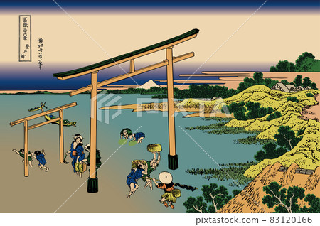 Katsushika Hokusai image Noborito with title 83120166