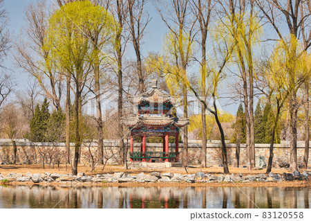 Old Summer Palace Yuanmingyuan park in Beijing, China 83120558