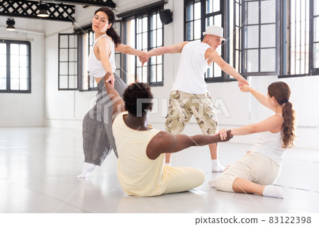 dancers training in a dance studio 83122398