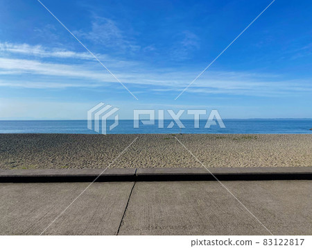 藍色的大海和天空 藍色的大海和天空 83122817