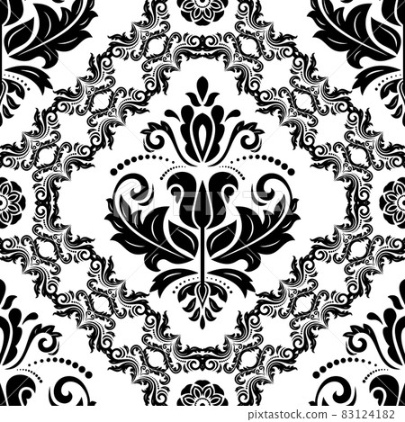 Orient Seamless Black and White Background 83124182