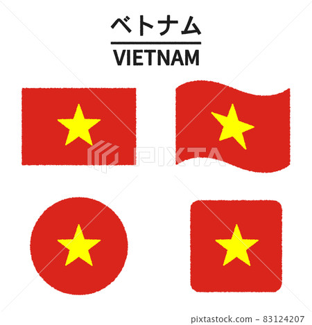 Illustration of Vietnam flag 83124207