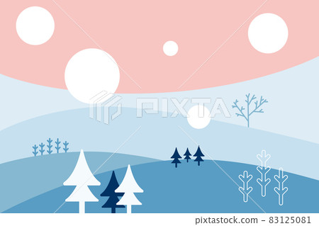 Winter graphic background material Winter graphic background material 83125081