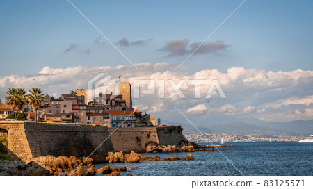 Mediterranean sea coast of Antibes, France Mediterranean sea coast of Antibes, France 83125571