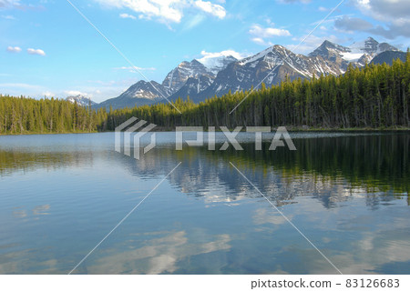 Spring Canadian Rockies Banff National Park Herbert Lake (Canada) 83126683