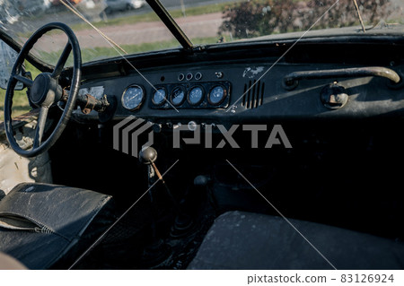 dashboard retro car dashboard retro car 83126924