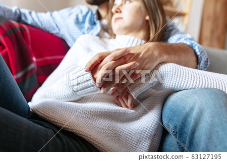 Close-up male and female hands. Middle aged married couple old each other's hands. Concept of family, relationship Close-up male and female hands. Middle aged married couple old each other's hands. Concept of family, relationship 83127195