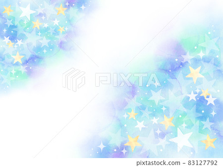 星星背景水彩藍色 83127792