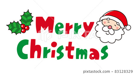 聖誕老人和聖誕快樂標題聖誕快樂 83128329
