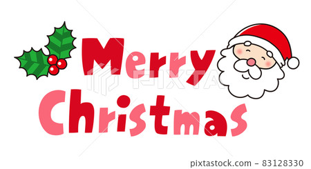 聖誕老人和聖誕快樂標題聖誕快樂 83128330