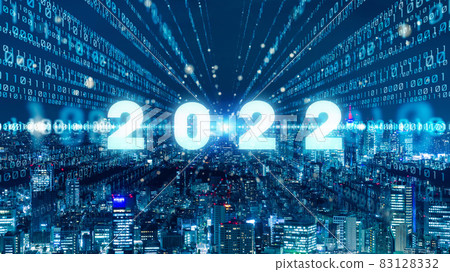 2022 image New Year's card material for business Digital transformation 2022 image New Year's card material for business Digital transformation 83128332