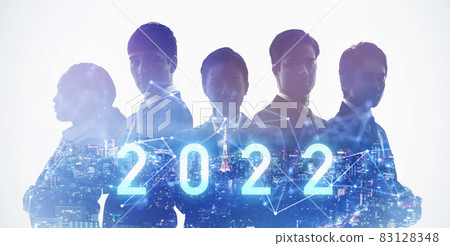 2022 image New Year's card material for business Business network 2022 image New Year's card material for business Business network 83128348