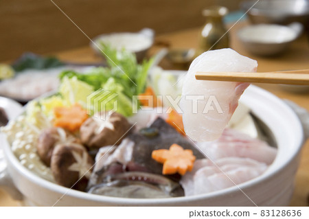 Hot pot, que, white meat of que 83128636