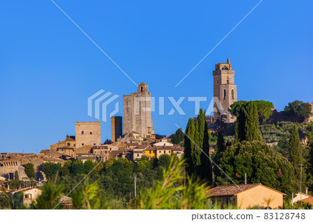 San Gimignano medieval town in Tuscany Italy San Gimignano medieval town in Tuscany Italy 83128748