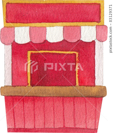 circus funfair and fairground watercolor circus funfair and fairground watercolor 83129371