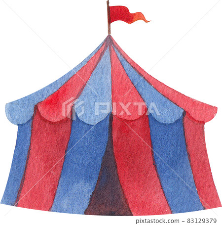circus funfair and fairground watercolor circus funfair and fairground watercolor 83129379