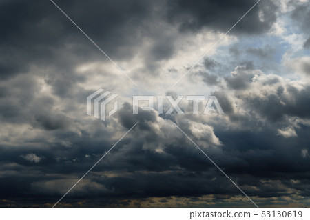 beautiful dark dramatic sky with stormy clouds before the rain beautiful dark dramatic sky with stormy clouds before the rain 83130619
