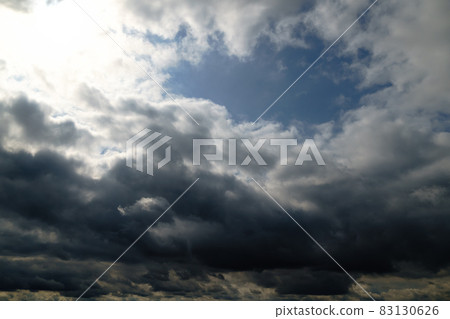 beautiful dark dramatic sky with stormy clouds before the rain beautiful dark dramatic sky with stormy clouds before the rain 83130626