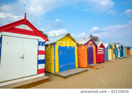 Colorful Beach House at Brighton Beach, Melbourne Colorful Beach House at Brighton Beach, Melbourne 83130656