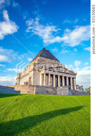 Shrine of remembrance the world war I & II memorial in Melbourne 83130665