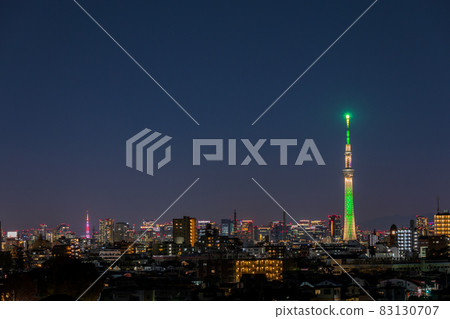 "Urban scenery" Christmas limited illumination Tokyo Sky Tree 83130707