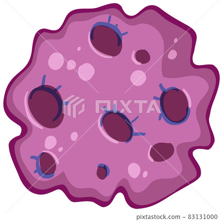 Fantasy comic planet isolated on white background 83131000