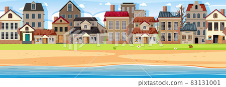 Abandon beach village background Abandon beach village background 83131001
