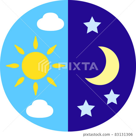 白天和黑夜的圖標 白天和黑夜的圖標 83131306