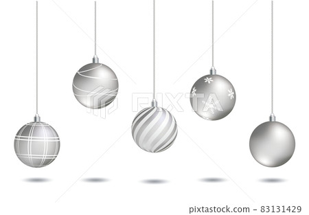 Silver Kugel that colors Christmas 83131429