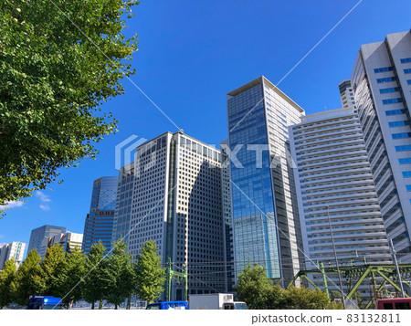 Skyscrapers at the Konan exit of Shinagawa, Tokyo 83132811