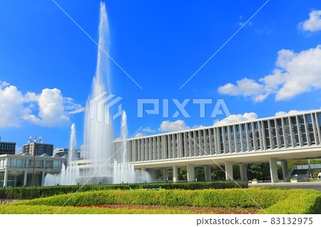 【廣島縣】晴天下的廣島和平紀念館本館 83132975