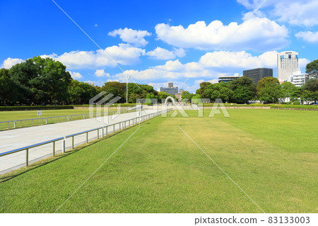 【廣島縣】晴天的和平紀念公園 83133003