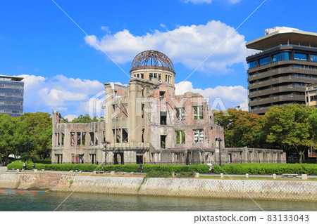 [廣島縣]晴天塔下的原子彈爆炸圓頂 83133043