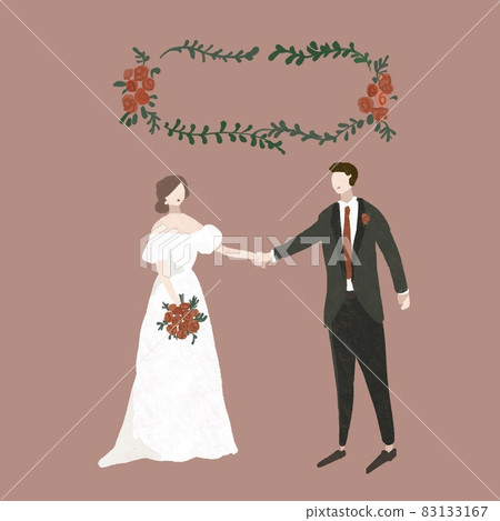 Bride and groom holding hands, wedding, wedding, bridal, couple, wedding dress, wedding C 83133167