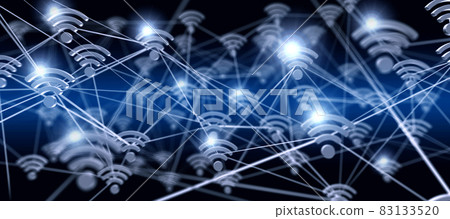 Wi-Fi 無線局域網通信網絡圖像 83133520
