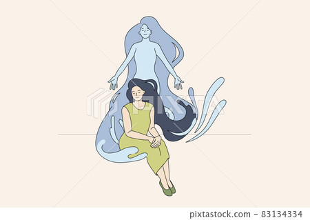 Spiritual female body releasing and meditation therapy  83134334