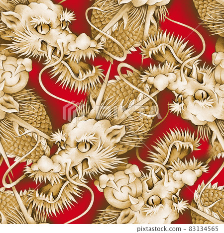 Japanese pattern Hand-painted dragon is the total pattern, Japanese pattern Hand-painted dragon is the total pattern, 83134565