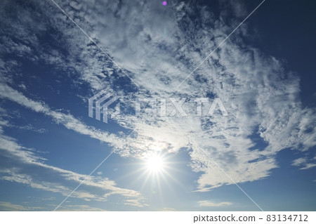 Early autumn evening sky and high clouds Early autumn evening sky and high clouds 83134712