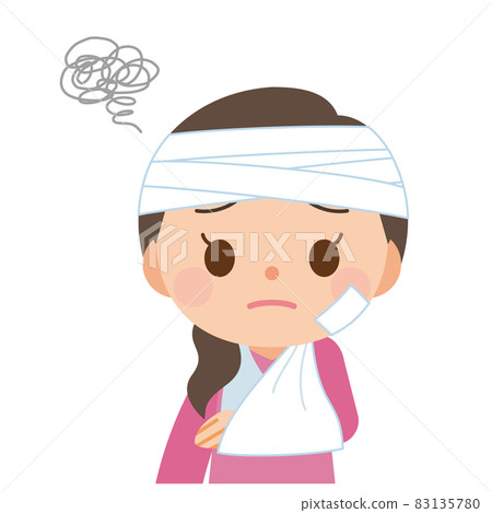 Injured and bandaged person Injured and bandaged person 83135780