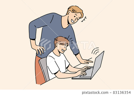 Online education and learning concept. 83136354