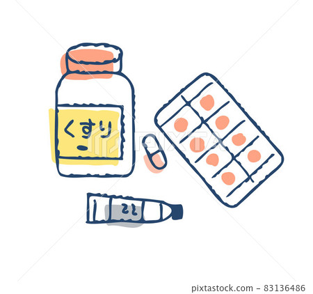 Various types of medicine 83136486