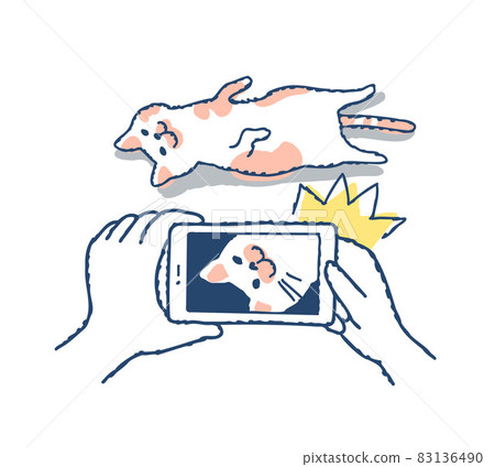 用智能手機拍攝貓咪的場景 83136490