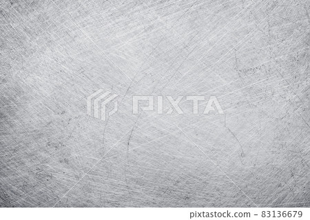 aluminium metal texture background, scratches on polished stainless steel. 83136679