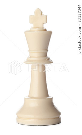 White chess piece isolated on white background 83137344