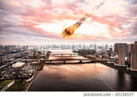 Tokyo Bay with meteorites Tokyo Bay with meteorites 83138557